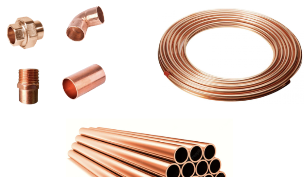 Conexiones de caldera, Material de cobre